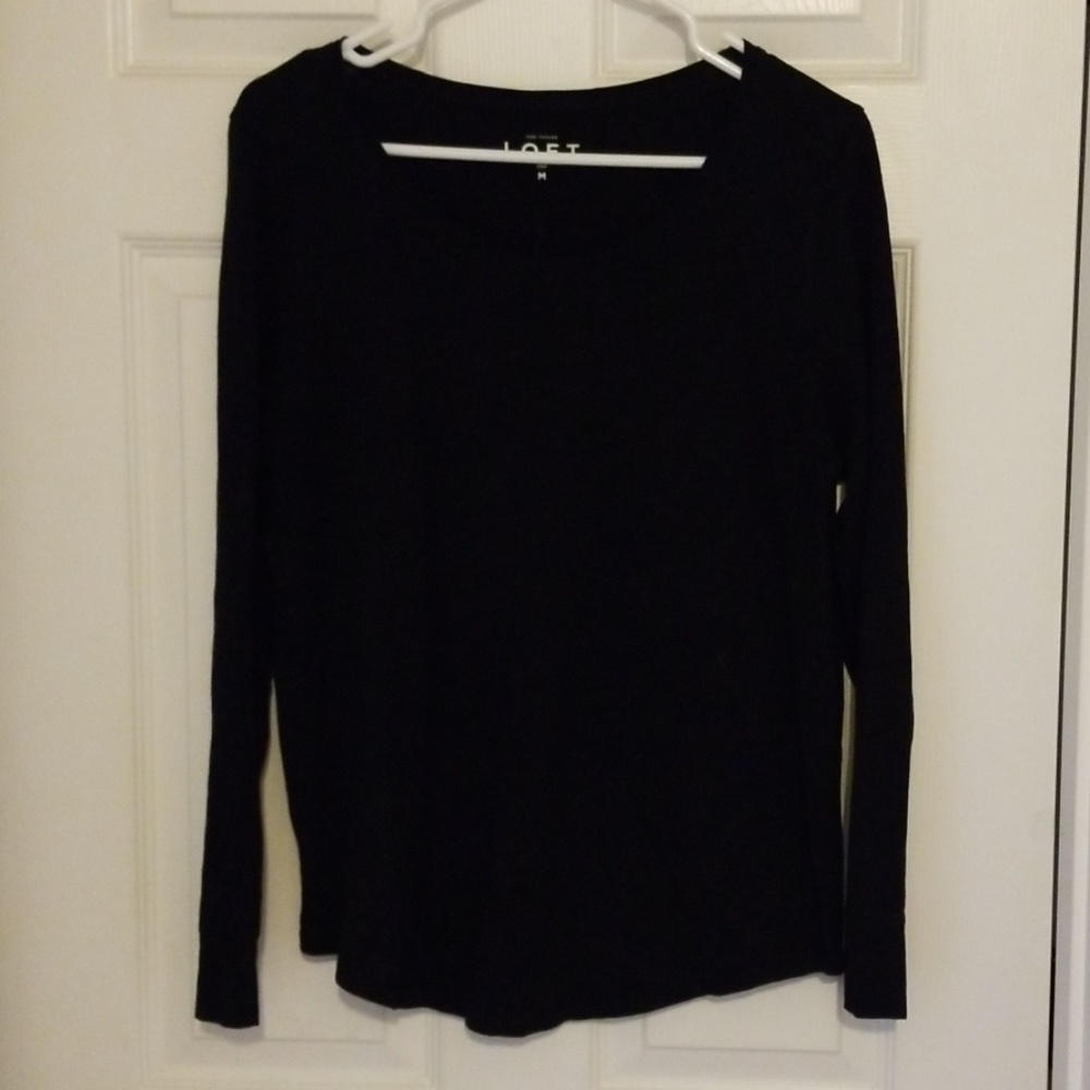 Black long sleeve top